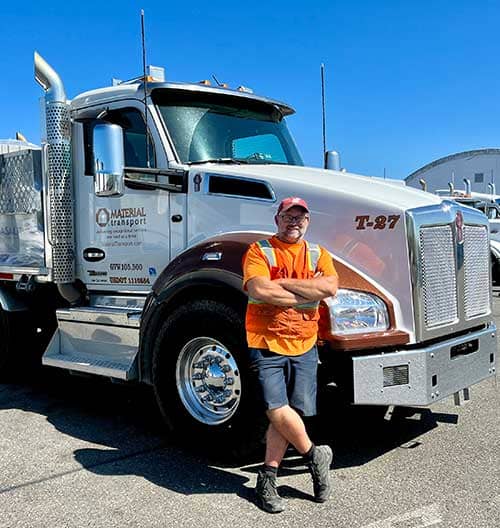 MT Tacoma truck & driver